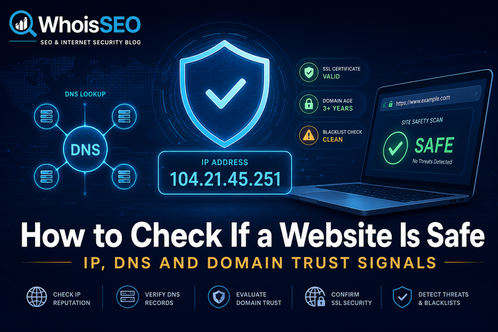 How to Check If a Website Is Safe: IP, DNS, and Domain Signals
